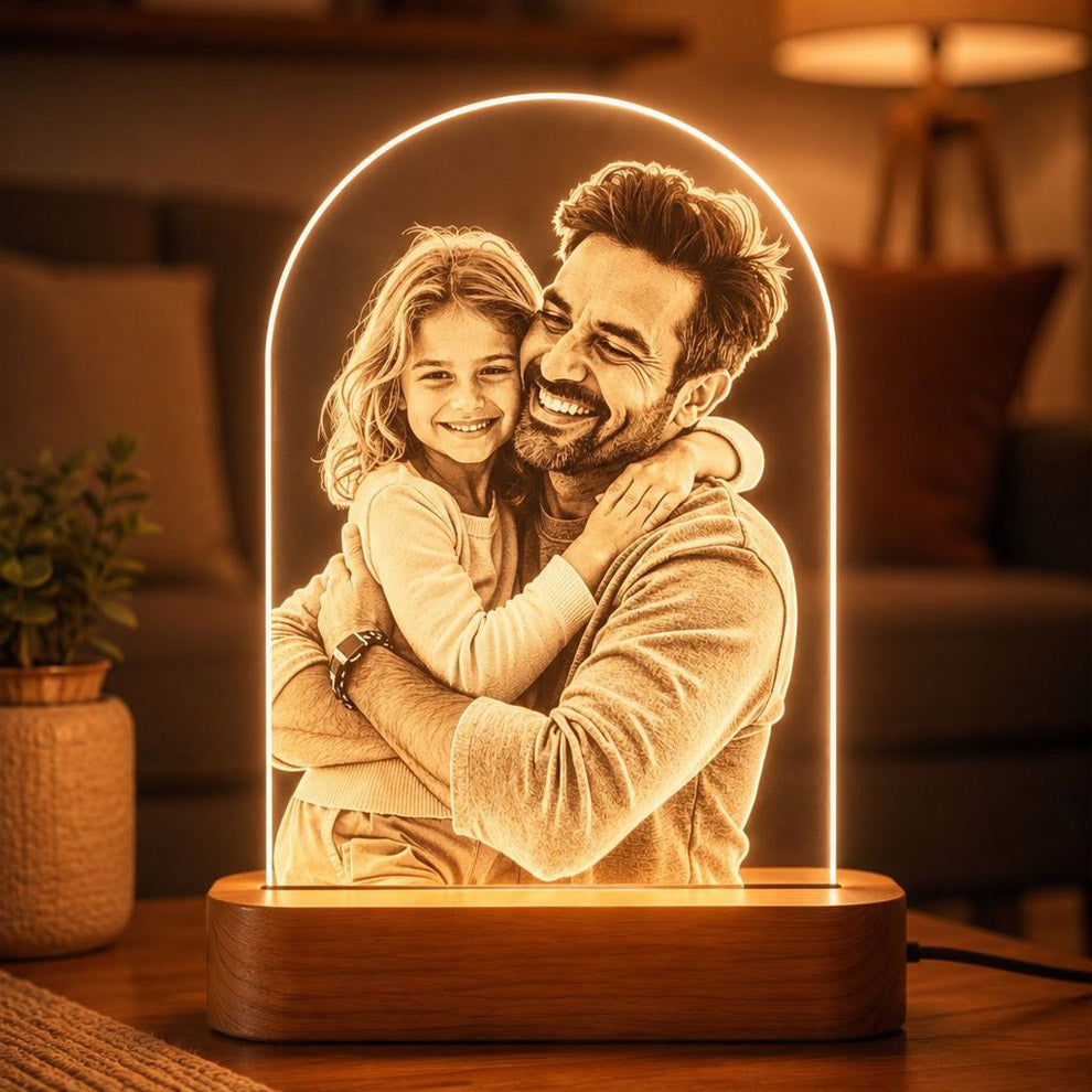 Personalised LED Lamp For Father