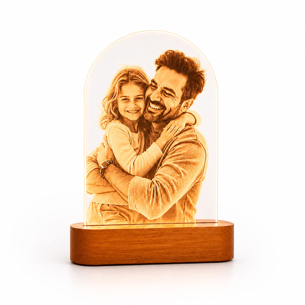 Personalised LED Lamp For Father