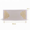 WHITE & GOLD Laser Cut Money Envelopes Pack of 10 – Premium Shagun Lifafa, Cash Gift Envelope & Wedding Money Cover by IZELS