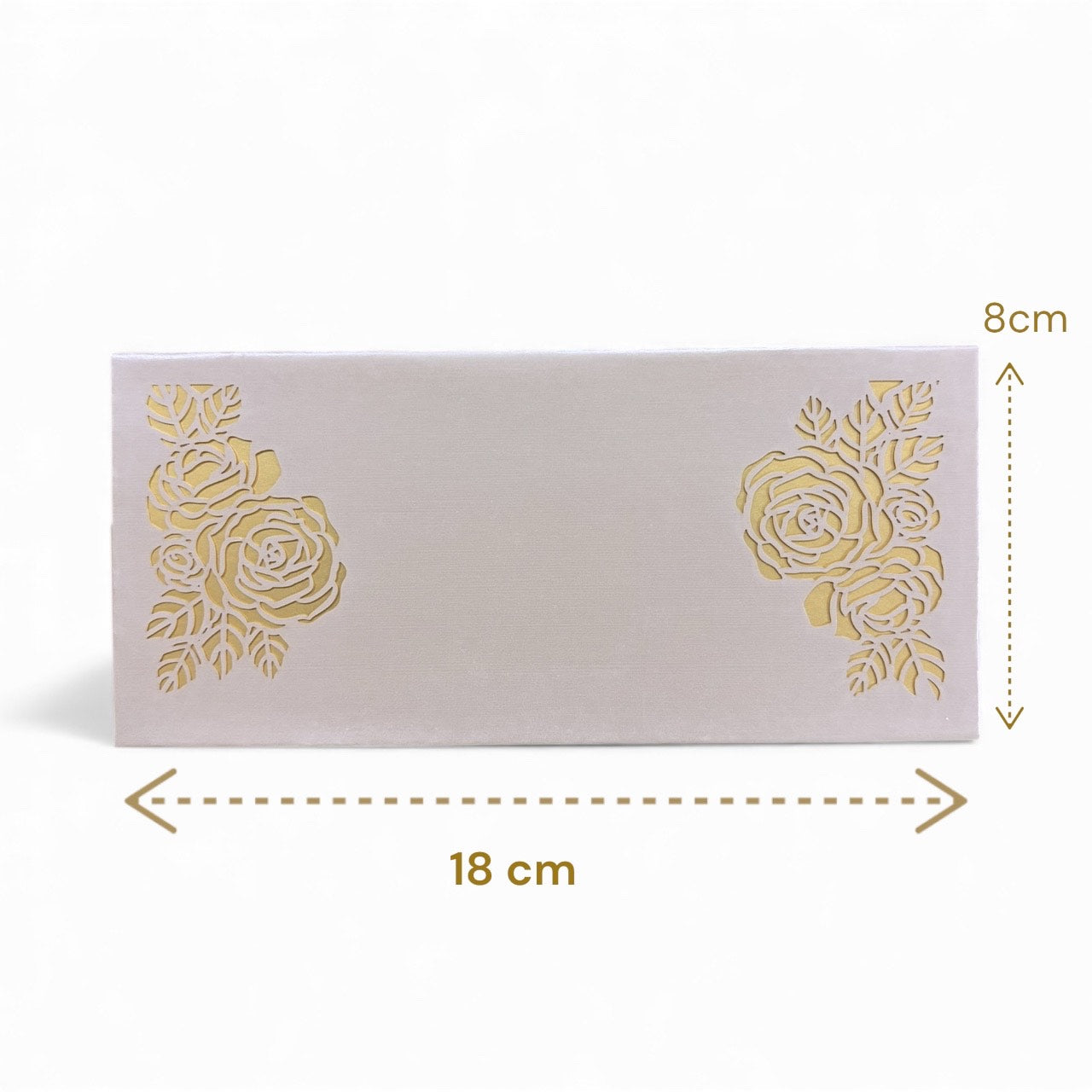 WHITE & GOLD Laser Cut Money Envelopes Pack of 10 – Premium Shagun Lifafa, Cash Gift Envelope & Wedding Money Cover by IZELS