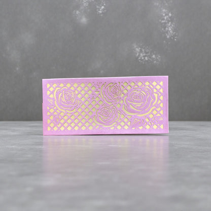 Shagun Lifafa - Lavender & Golden Floral design (10 Pcs)