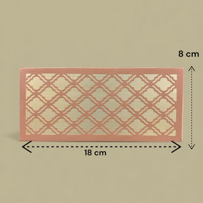 Shagun Lifafa - Brown & Golden Jaali (10 Pcs)