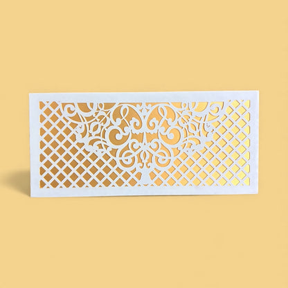 Shagun Lifafa - Blue & Golden Jaali Pattern design (10 Pcs)