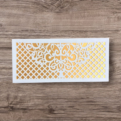 Shagun Lifafa - Blue & Golden Jaali Pattern design (10 Pcs)