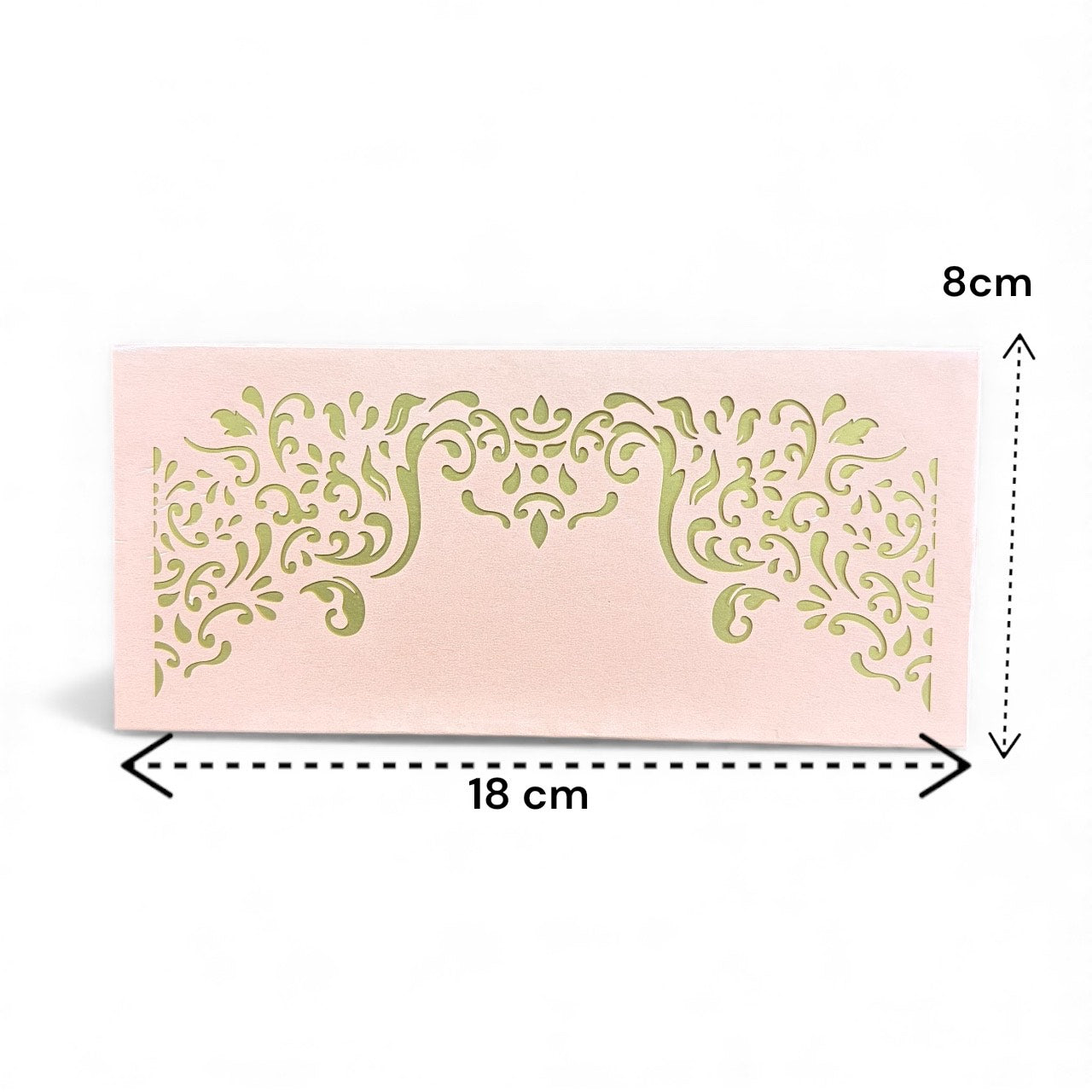 Shagun Lifafa - Peach & Golden Floral design (10 Pcs)