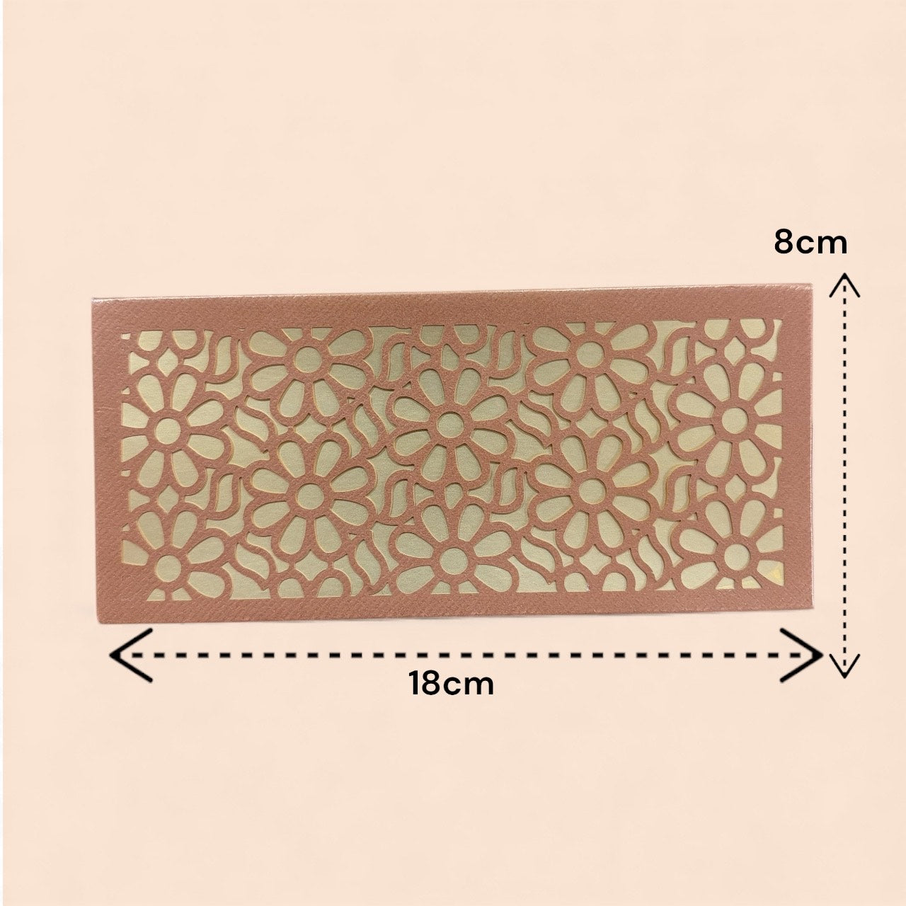 Shagun Lifafa - Copper & Golden Floral design (10 Pcs)