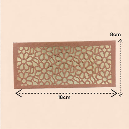 Shagun Lifafa - Copper & Golden Floral design (10 Pcs)