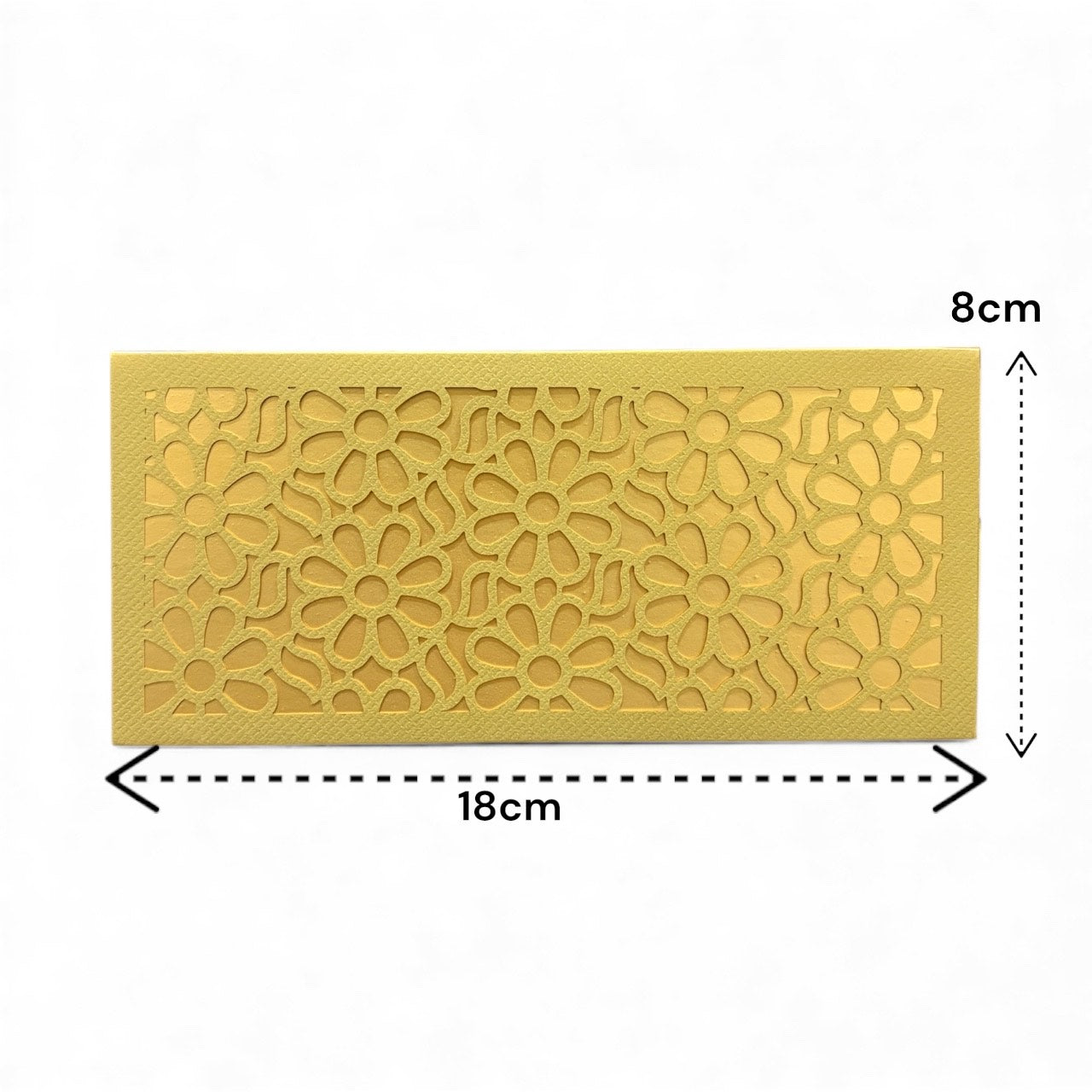 Shagun Lifafa - Green & Golden Floral design (10 Pcs)