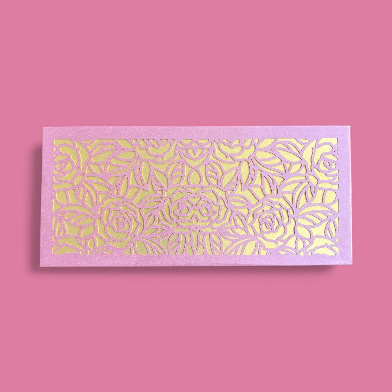 Shagun Lifafa - Pink & Golden Rose Floral design (10 Pcs)