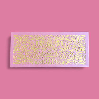 Shagun Lifafa - Pink & Golden Rose Floral design (10 Pcs)
