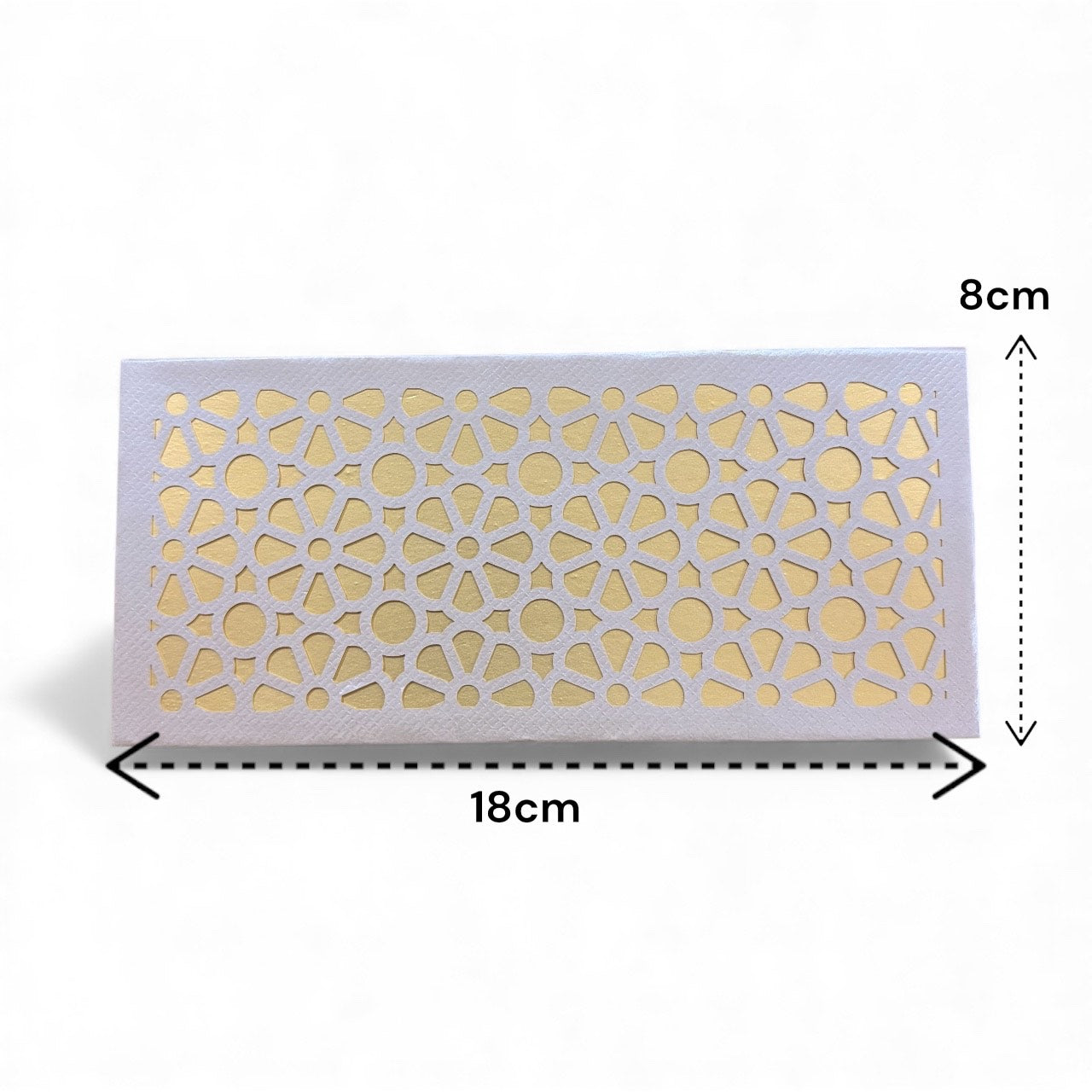 Shagun Lifafa - Grey & Golden Geometric design (10 Pcs)