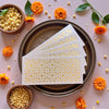 BEIGE & GOLD Laser Cut Money Envelopes Pack of 10 – Premium Shagun Lifafa, Cash Gift Envelope & Wedding Money Cover by IZELS