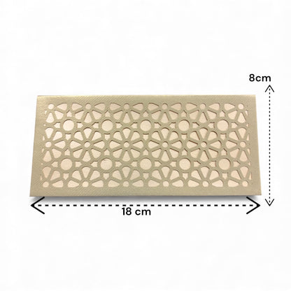 Shagun Lifafa - Green & Golden Geometric design (10 Pcs)