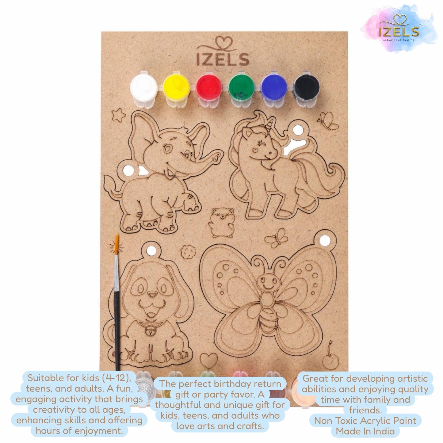 DIY Painting Kit - Unicorn, Elephant and Animals