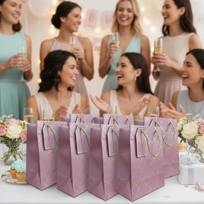IZELS Premium Luxury Paper Gift Bags-Pink