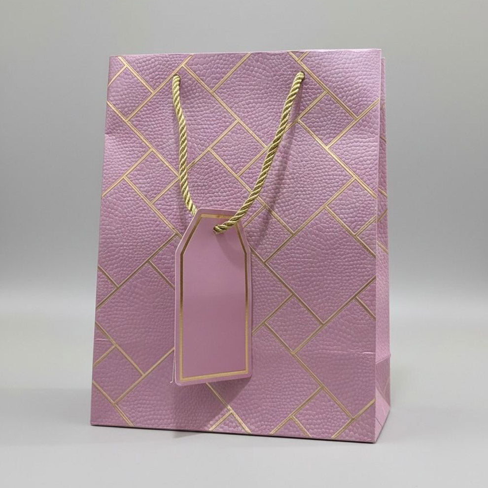 IZELS Premium Luxury Paper Gift Bags-Pink