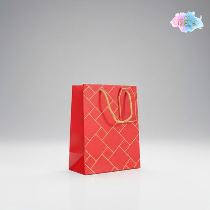 IZELS Premium Luxury Paper Gift Bags-Red