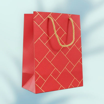 IZELS Premium Luxury Paper Gift Bags-Red