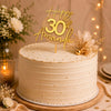 Personalised Gold Mirror Acrylic Cake Topper | Custom Birthday Name & Age Topper