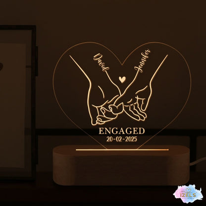 Personalized Engagement LED Night Lamp