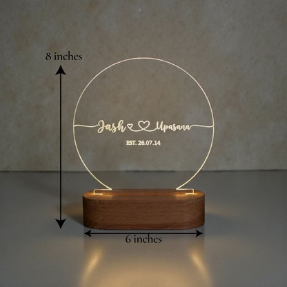 Customised Couple LED Lamp - 1