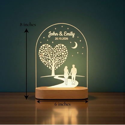 Customised Couple LED Lamp - 2