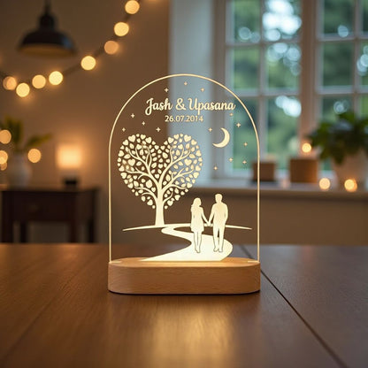 Customised Couple LED Lamp - 2