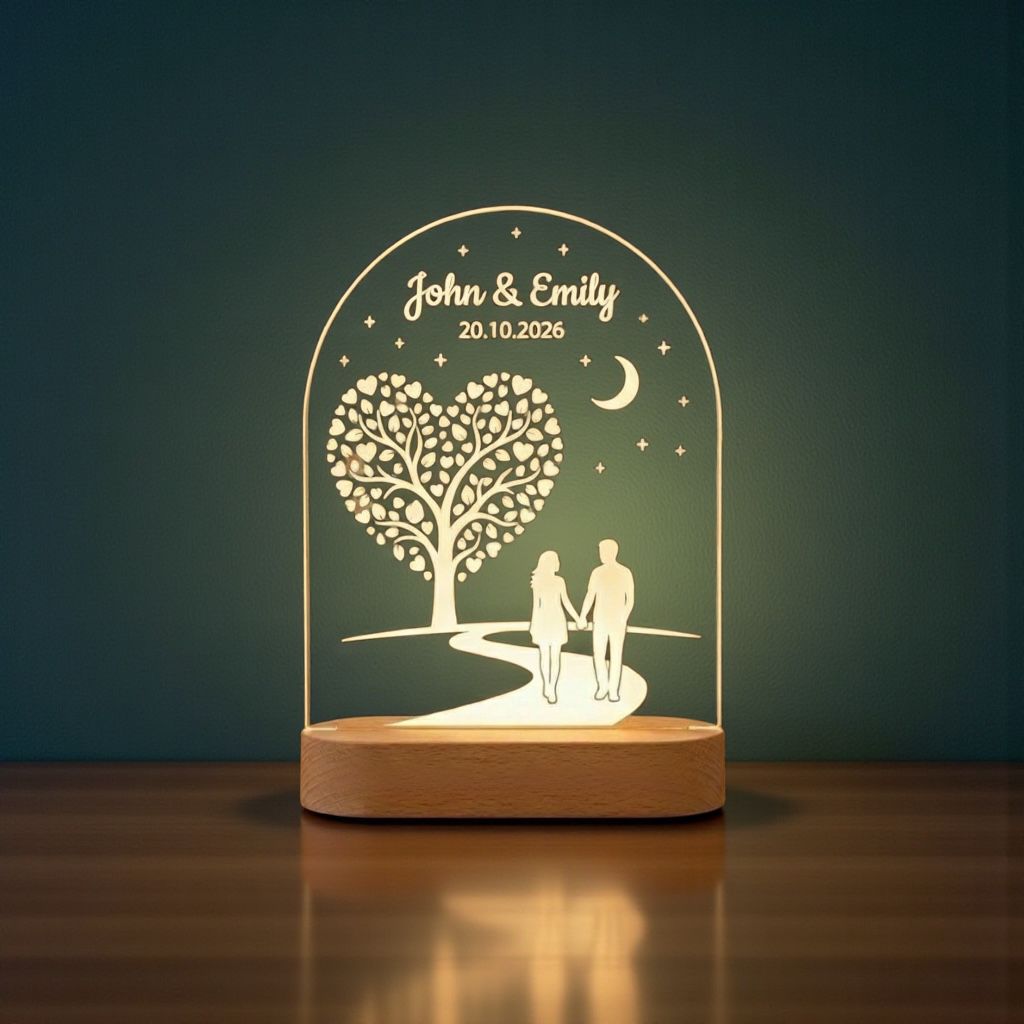 Customised Couple LED Lamp - 2