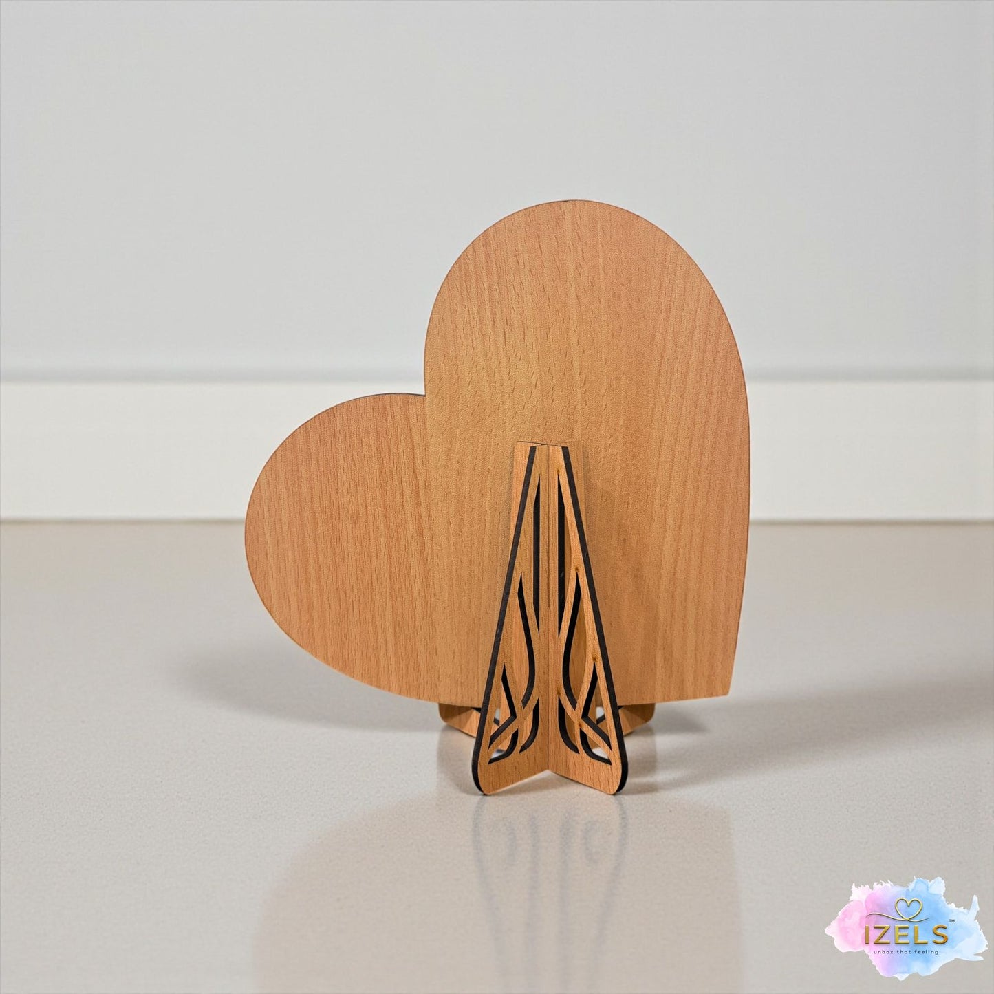 Wooden Heart Silhouette Table Décor - 3