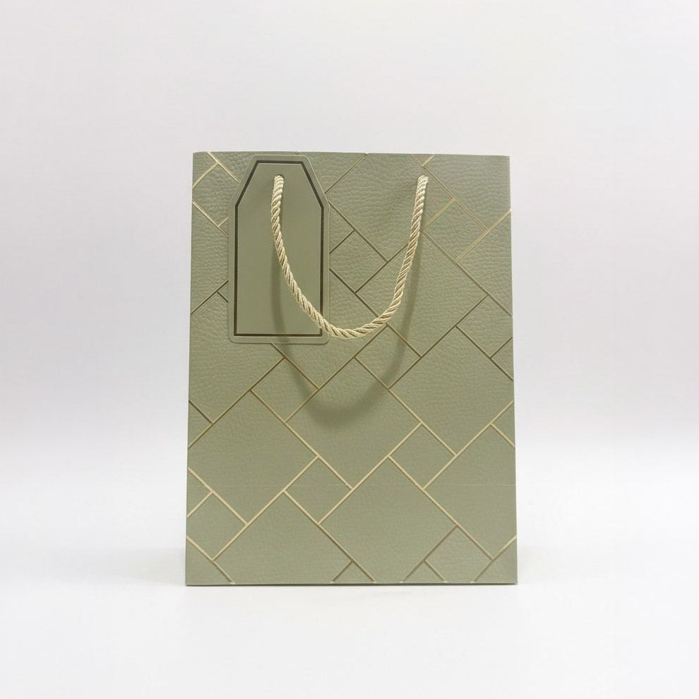 IZELS Premium Luxury Paper Gift Bags-light Green