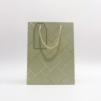 IZELS Premium Luxury Paper Gift Bags-light Green
