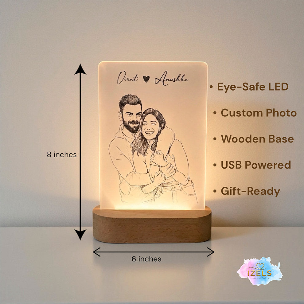 Photo Lamp Wooden