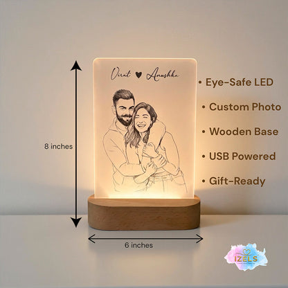 Photo Lamp Wooden