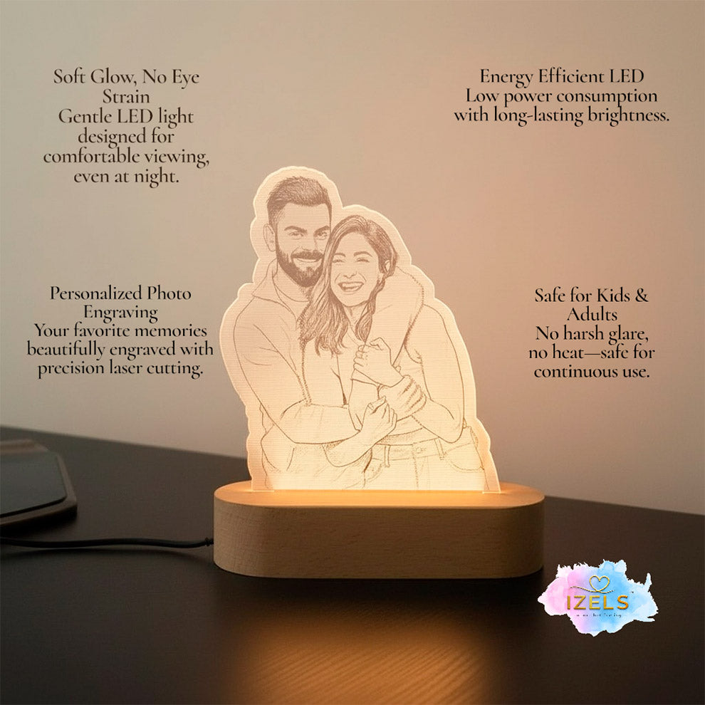 Photo Shape Lamp Wooden