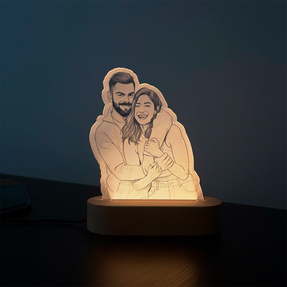 Photo Shape Lamp Wooden