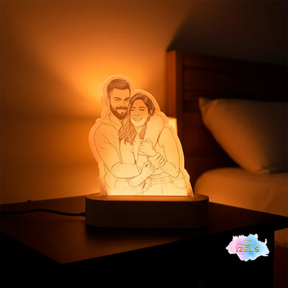Photo Shape Lamp Wooden