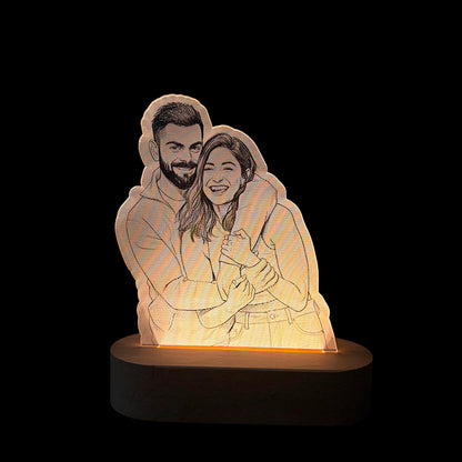 Photo Shape Lamp Wooden