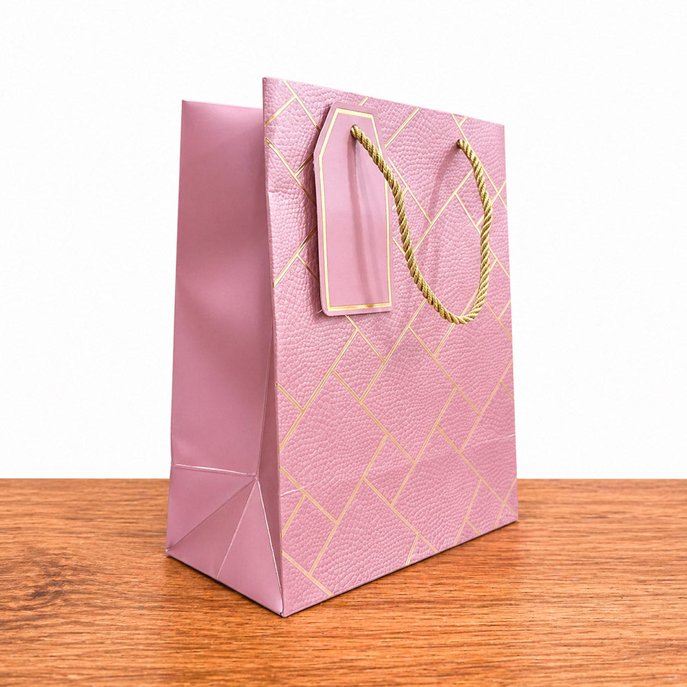 IZELS Premium Luxury Paper Gift Bags-Pink